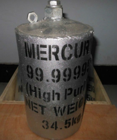 Silver liquid mercury
